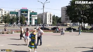 Жесткий секс с Линой на развалинах за деньги